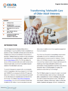 Transforming Telehealth Care of Older Adult Veterans